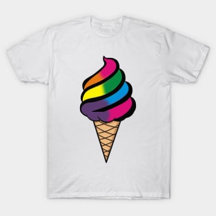 Copy of Rainbow Ice Cream - Soft Serve Summer Style T-Shirt